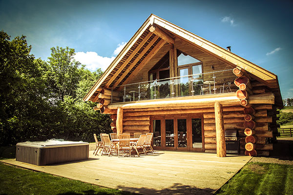 log cabins with hot tubs in the north west